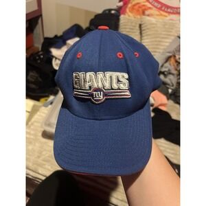 Vintage Logo 7 New York Giants NFL Snapback Hat Football Red Blue VTG 1990s Rare